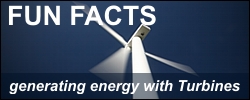 Fun Facts - generating energy with Turbines